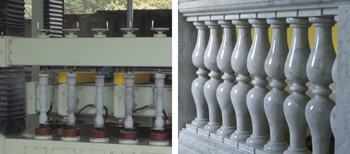 Multiheads Stone Column Cutting Machine